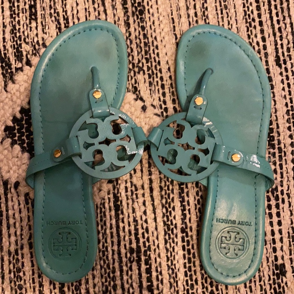Tory Burch Miller Sandals Tiffany Blue